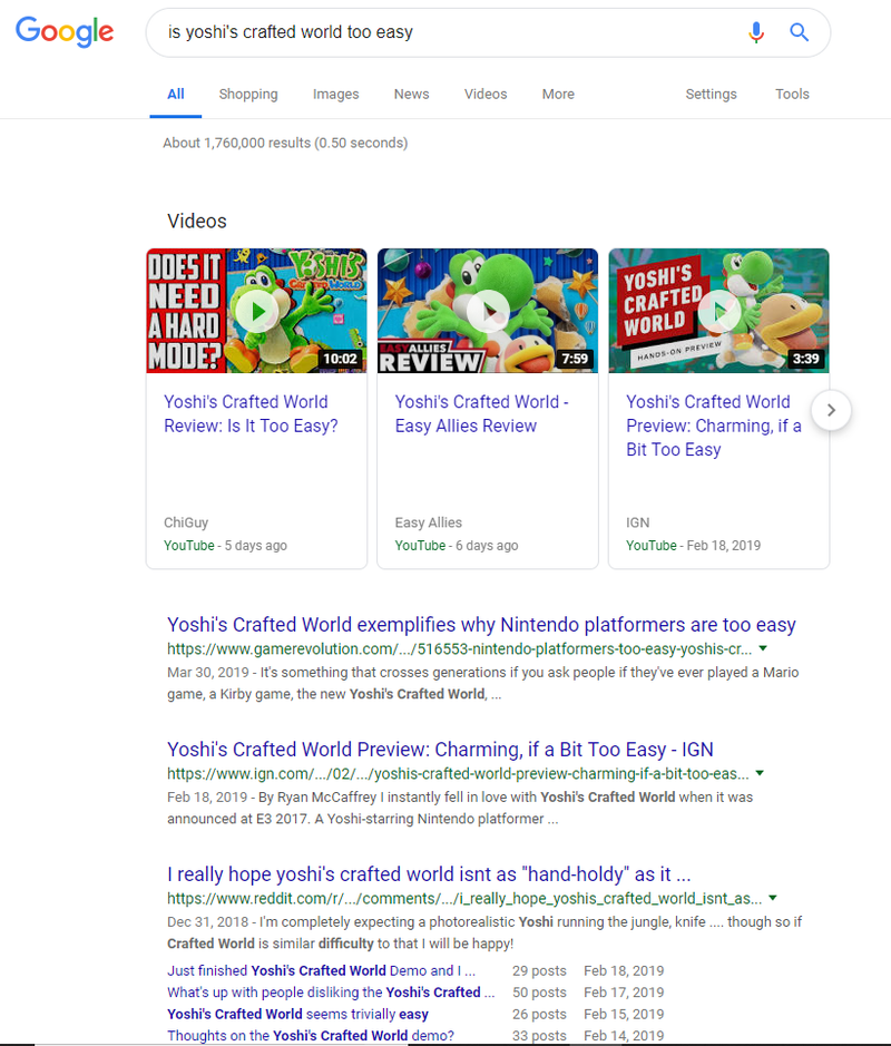 A quick Google search reveals plenty of references and reviews of the game stating it’s too easy